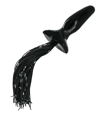 Care for some pleasure with a smarting sting? Perfectly sized for novices and aficionados alike, this Plug + Tassel is sure to keep you coming back for more....and more! With 3.5 inches of insertable anal indulgence and 6 inches of smarting rubber tassels to keep you tortuously tantalized, the Plug + Tassel is specifically tailored to tease and tantalize in all the right areas. This Frisky toy is tapered at the tip and towards the flanged base, and made of TPR, so it can bend within the body.

Measurements: Plug has 4.38 inch overall length, 3.5 inch insertable length, 1.2 inch max insertable diameter, Tassel is approximately 6 inches long

Material: TPR, Rubber

Color: Black 